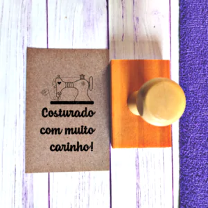 Carimbo 6x4 - Costurado com muito carinho!