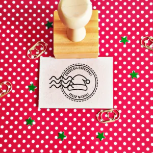 Carimbo de Madeira - 4x4 - Natal - Entrega Especial - Gorro